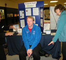 Therapeutic Touch at the Health Show at Huntsville Place Mall