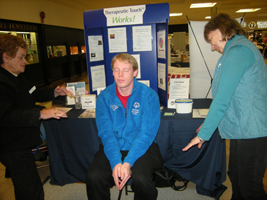 Therapeutic Touch at the Health Show at Huntsville Place Mall